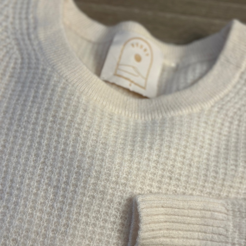 Sunny Leigh Women's Cream Crew Neck Sweater